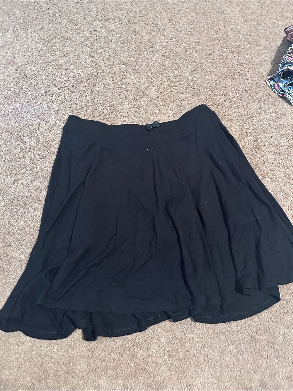 wonder nation Black Circle Skirt with Bow Detail